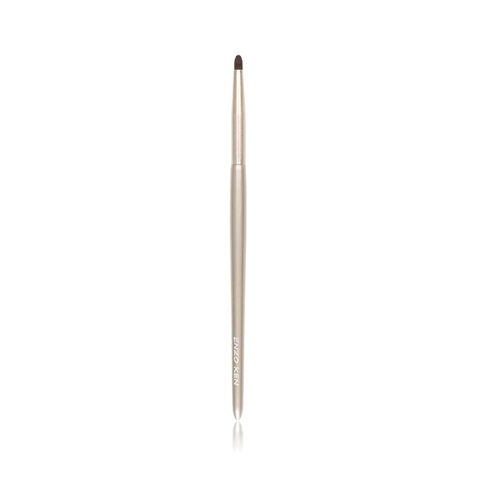 Natural Pony Hair Eye Shadow Brush, ENZO KEN Small Detail Eyeshadow Brush, Detailing Eye Shadow Brush, Mini Eye Smudge Brush, Corner Eyeshadow Brush, Eye Brushes, Eyeshadow Blending Brush. Gold, E204S