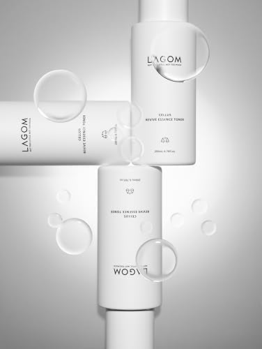 LAGOM Cellus Revive Essence Toner for Natural Replenishment with 3-Layer Hyaluronic Acid,Face Calming, Soothing, All Skin 6.76 Fl Oz