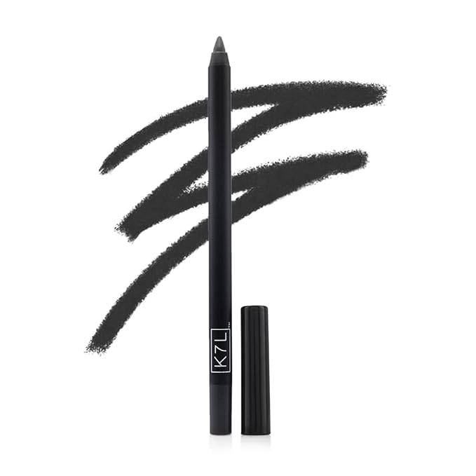 K7L Deep Black Eyeliner (Vegan) - Waterline Application and Versatile Eyeliner that is Waterproof and Smudge-Proof