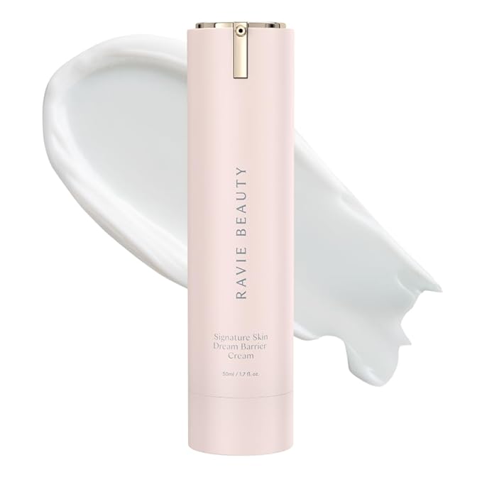 Ravie Beauty Signature Skin Dream Barrier Cream Hydrating Face Moisturizer with Peptides, Ceramides & Niacinamide, Fast-Absorbing, Sensitive-Skin Friendly, Primer-Ready Finish 1.7 fl oz