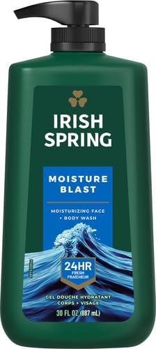 Irish Spring Moisture Blast Body Wash, 30 Oz Pump (Pack of 2)