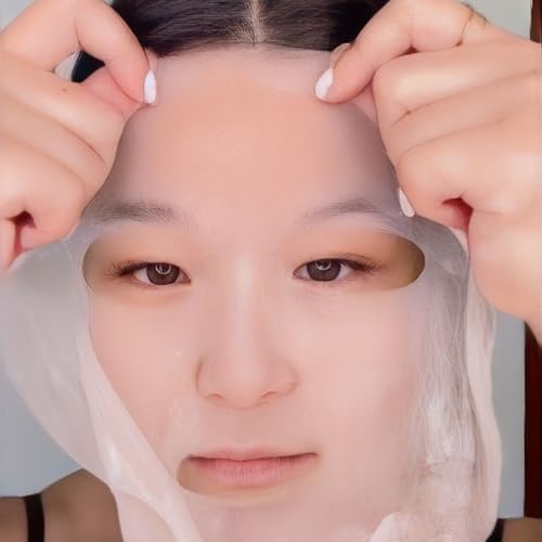 Leaders Insolution AC Clear Skin Clinic Mask | Snail Secretion & Tea Tree Oil for Acne, Redness, Oil Control | 100% Cotton Bemliese Sheet | Balances & Soothes Sensitive Skin (10 Sheets)