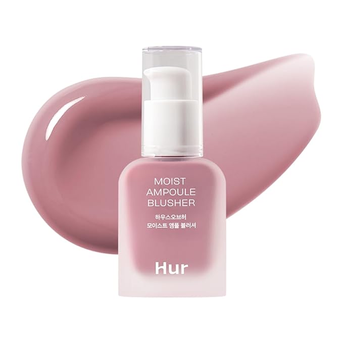 House of Hur Moist Ampoule Blusher with 50% Moisture Essence | Hydrating & Long-Lasting Blush | 0.68fl.oz (9 Shades) - Lavender Flush