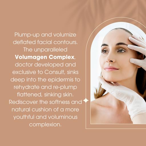 Consult Beaute Volumagen Tinted Moisturizer - Medium-to-Full Coverage - Makeup for Face - Buildable Coverage -1 fl.oz. - Dark shade