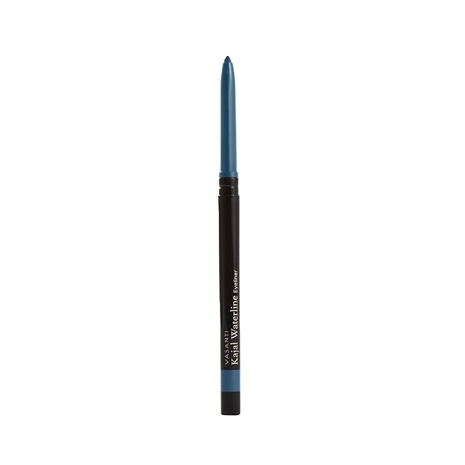 VASANTI Kajal Waterline Eyeliner Pencil - Long-lasting, Waterproof, Smudge-proof, Safe for Sensitive Eyes, Waterline Eye Liner - Opthalmologist Approved and Tested (Ice Blue)