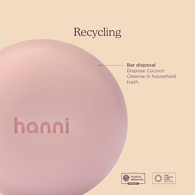 HANNI Cocoon Cleanse Serum with Shea Butter, Soap-Free Body Wash and Shaving Cream Replacement, Hydrating Cleanser with Eucalyptus, 3.7 oz
