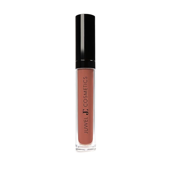 Juwel Cosmetics Liquid Lipstick for Women, High Pigment Long Lasting Lipstick, Lightweight Creamy Finish, Transfer-Proof Mineral-Based Nourishing Formula, Cruelty-Free & Lead-Free Lip Color, Sienna