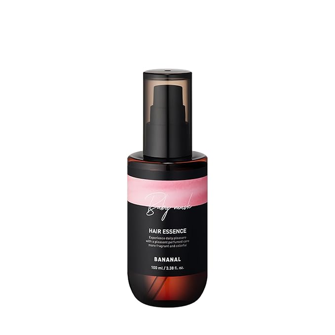 Perfumed Hair Oil & Serum 2-in-1 – Korean Essence Oil for Frizzy, Dry, Damaged Hair & Glass Hair Shine – Argan Oil & Amino Acids – Sulfate & Paraben-Free – Baby Musk, 100ml / 3.38 fl oz