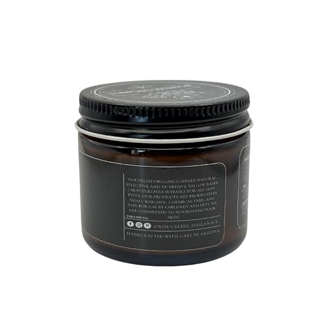 Lumberjack - Whipped Tallow Moisturizer - Cedarwood, Black Pepper, Vetiver, Juniper - 100% Natural Grass-Fed Tallow & Organic Jojoba. Chemical-Free. For Dry, Sensitive & Eczema Prone Skin.- 1.7oz