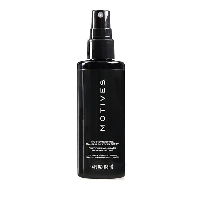 Motives® No More Shine Makeup Setting Spray: Controls Surface Shine, Absorbs Excess Oil for a Matte Finish - Long-Lasting Makeup Hold. (4 fl. oz.)