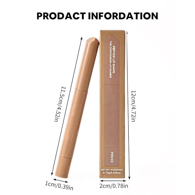 Matte Crayon Lip Liner Pencil, Smoky Taupe Lip Liners Lipstick For Women, Plump Creamy Formula With Silicone Smudger for Define Contours & Sculpting Lip, Cruelty-Free, 0.75g/0.026oz