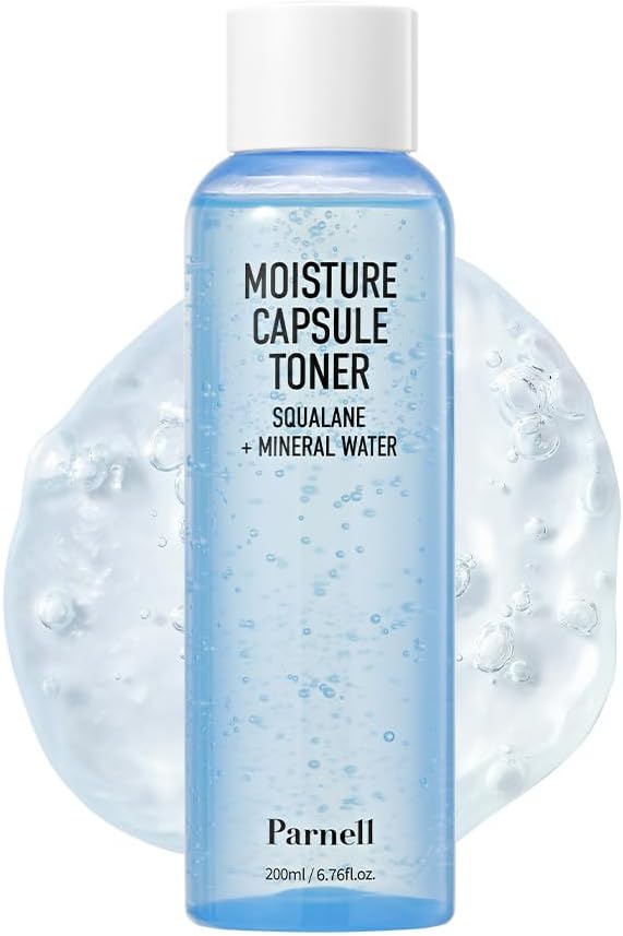 Parnell Squalane Mineral Water Moisture Capsule 200ml / 6.76 fl.oz | Hydrating Toner for face, Skin Barrier Toner, Korean Skin Care | kbeauty