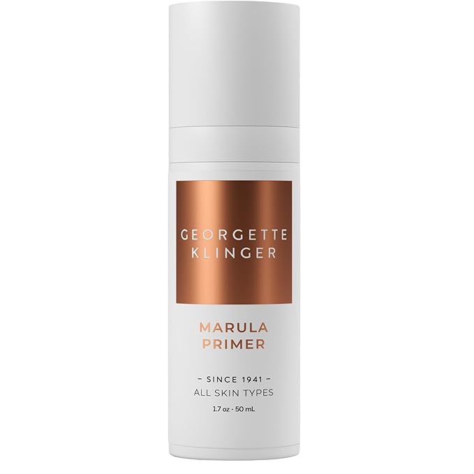 Marula Primer - Vitamin-Rich Hydrating & Gentle Moisturizer, Lightweight Instant Pore Minimizer, Long-Lasting Makeup Base, Smooth Application, Unclogs Pores & Fills Lines -1.7 oz by Georgette Klinger