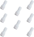 Reducing Straight RO Water Filter Union Connector, NSF Certified Plastic Push by ESHIONG