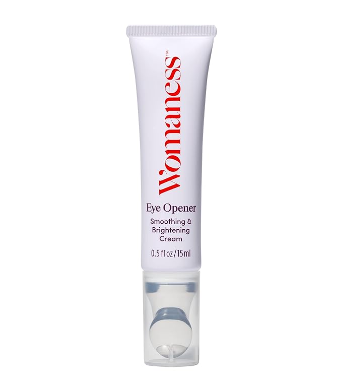 Womaness Eye Opener - Anti Aging, Hydrating, & Moisturizing Under Eye Cream for Dark Circles and Puffiness - With Hyaluronic Acid, Bakuchiol Retinol Alternative, & Firming Red Algae Extract – 15ml