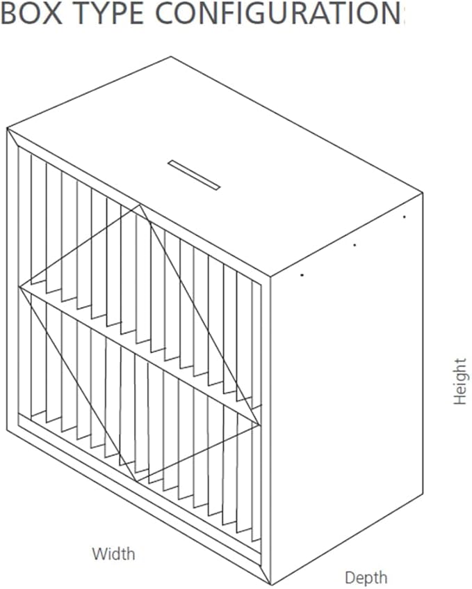 RIGID-PACK 24x20x12 Rigid Box Air Filter – MERV 13/85% ASHRAE HVAC Filter – - Image 7