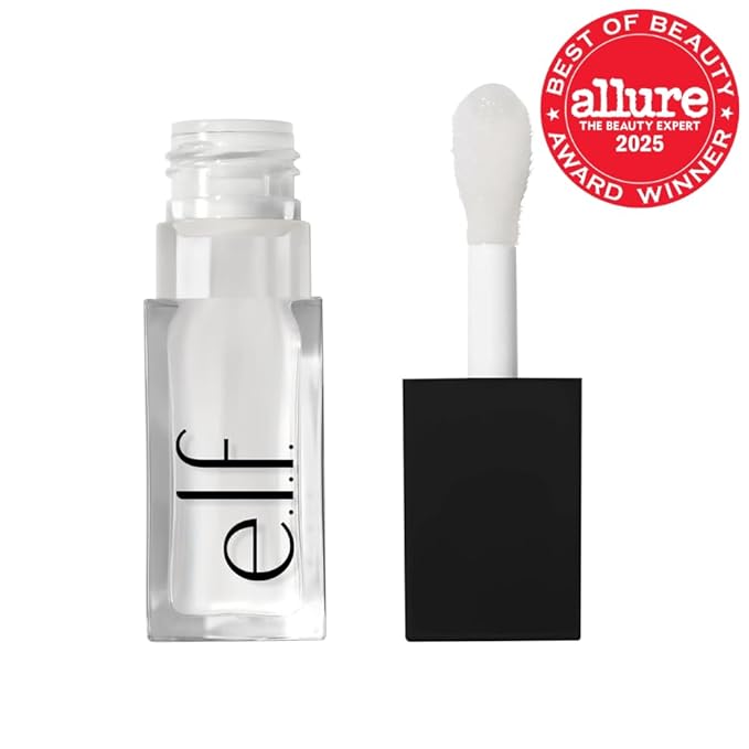 e.l.f. Glow Reviver Lip Oil, Nourishing Tinted Lip Oil For A High-shine Finish, Infused With Jojoba Oil, Vegan & Cruelty-free, Crystal Clear