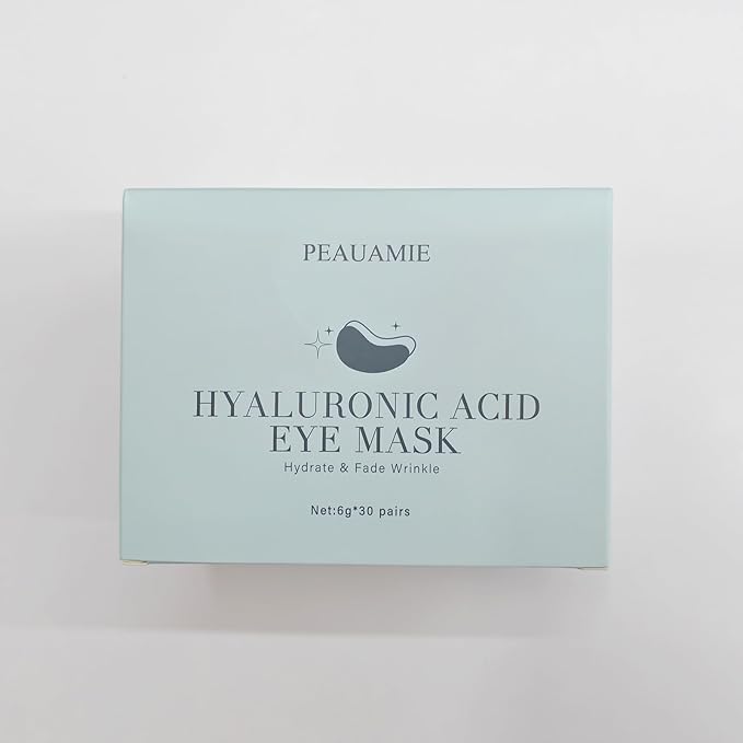 Under Eye Patchs Hyaluronic Acid Eye Mask for Dark Circles and Puffiness Wrinkle Eye Bags 30 Pairs