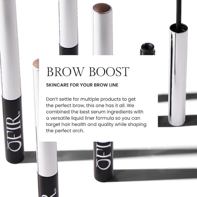 OFIR Brow Tonic Serum Browliner |Smudge-Proof Matte Finish | Hybrid Makeup & Skincare with Hyaluronic Acid & Plant Extracts | Strengthening | Cruelty-Free Brow Serum| Clear - Transparent, 0.057 Oz