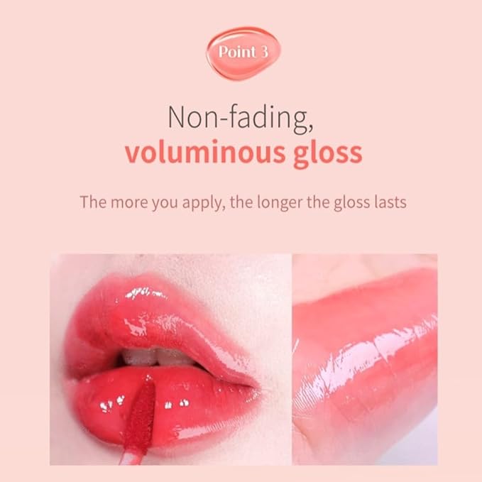MQNY(MACQUEEN NEWYORK Dewy Water Glow Lip Tint 3.5g (#08 Peach Jelling, Neutral Peach)
