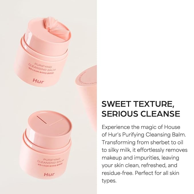 House of Hur Purifying Cleansing Balm | Hydrating & Calming Korean Skincare | 1.69fl.oz