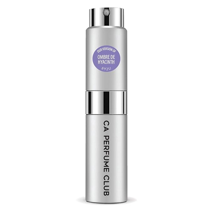 CA Perfume Impression of Ombre De Hyacinth for Women and Men Floral Scent Long Lasting Unisex Fragrance Eau De Parfum Travel Size Refillable Atomizer Spray 0.27 Fl Oz 8ml