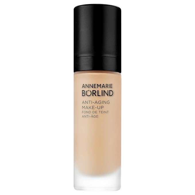 ANNEMARIE BÖRLIND - ANTI-AGING MAKE UP - almond - smoothing, lifting & refining foundation, with natural ingredients, high coverage, 1.01 Fl. Oz.