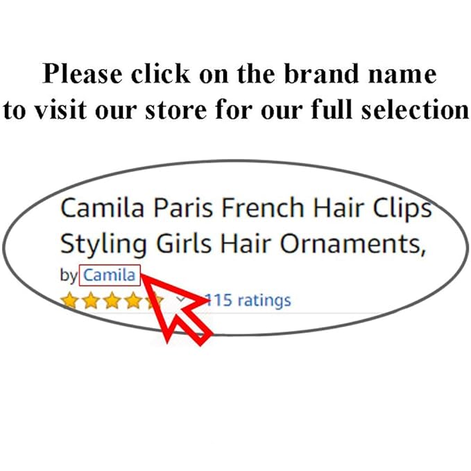 Camila Paris NV106 French Hair Clip for Women, Girls Hair Claw Clips Jaw Fashion Durable and Styling Hair Accessories for Women, Strong Hold No Slip Grip, Made in France