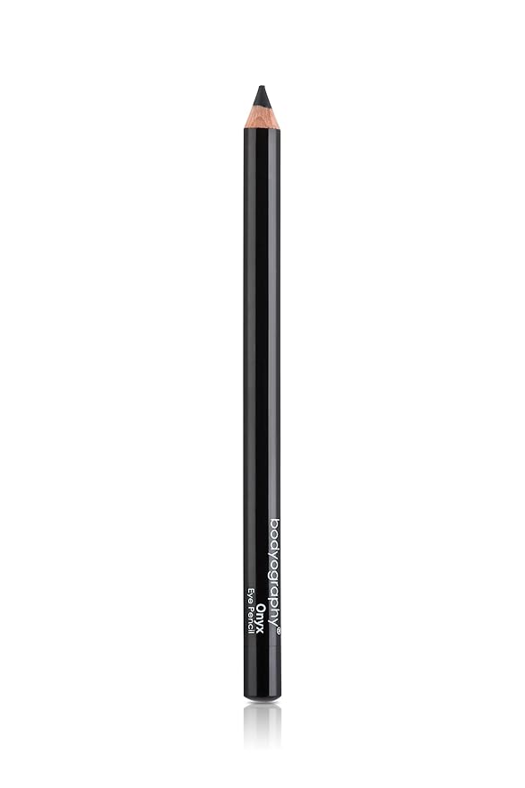Bodyography Cream Eye Pencil, Black - Black Wooden Eyeliner for Eyes & Eyebrows, Long-Lasting Cruelty-Free Coconut Oil Cosmetic Liner
