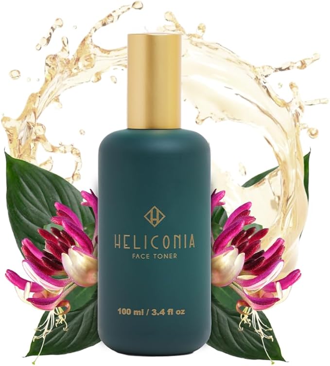 HELICONIA Face Toner – Lightweight Facial Mist with Mango, Honeysuckle & Lotus Flower | Hydrating | Calming & Antioxidant | for All Skin Types | Tropical Skincare | 100 ml