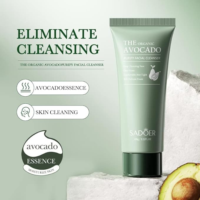 Avocado Skin Care Kit, 12-In-1 Skincare Gift Set With Facial Cleanser, Face Serum, Face Cream, Eye Cream, Toner, Moisturizing Lotion, Lip Balm& Facial mask. Skin Care Hydrating Facial Kit for women