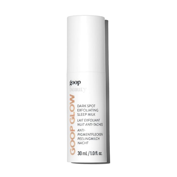 goop Beauty Sleep Milk Serum | Intense Face Exfoliator to Smooth Uneven Texture, Wrinkles, & Pores | Glycolic Acid & Hyaluronic Serum | Dark Spot Corrector | 1 fl oz