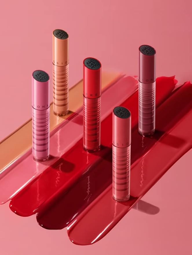 JUNG SAEM MOOL LIP-PRESSION Glow Lasting Tint 0.14 Fl Oz, Water-In-Oil Gloss Tint for Hydrated, Plump Lips, Non-Sticky Comfortable Fit for Radiant Lip Stain, Korean Lip Makeup (Fall in Red)