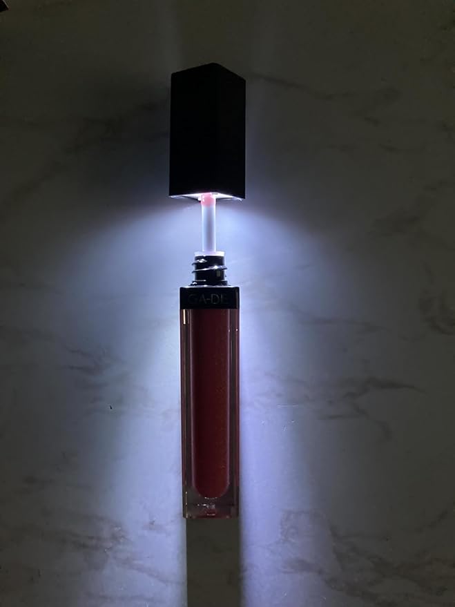 GA-DE Crystal Lights Lip Gloss, 810 - Enriched with Light-Reflecting Crystal Pearls - Smooth Silky, Rich Color - Moisturizes and Adds Shine - 0.2 oz