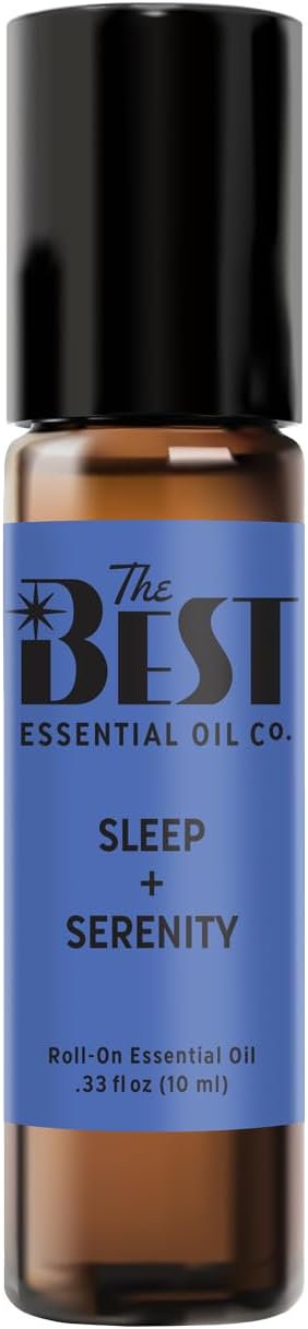 The Best Sleep + Serenity Essential Oil Roll-On Blend- Premium Grade- Pre-Diluted in Coconut Oil- Ready to Use- 10 ml (.33 fl oz)