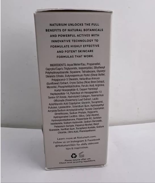 Naturium Multi-Peptide Advanced Serum, Firming & Smoothing Face Serum for Fine Lines & Wrinkles with Advanced Multi-Peptide Blend, 1 oz