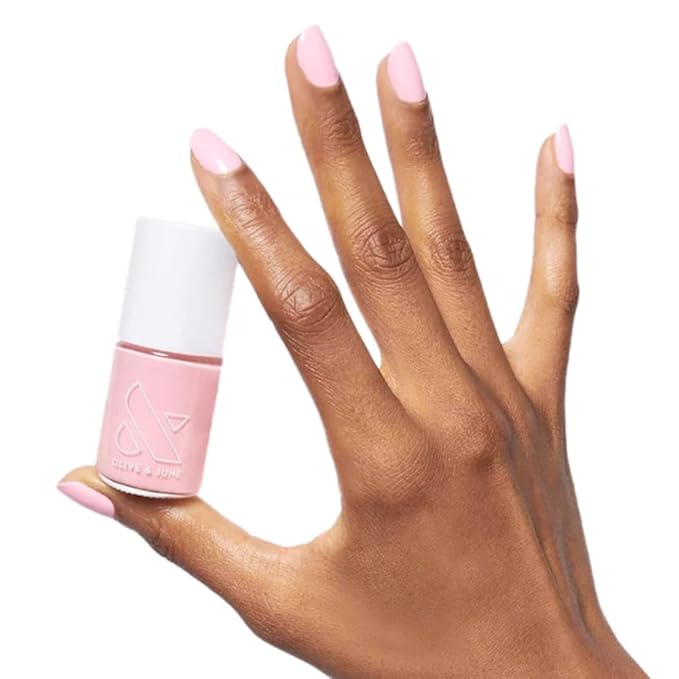 Olive & June Long Lasting Nail Polish | Plump, Gel-Like Finish No Lamp Needed | Lasts up to 10 days | Salon-Quality Color at Home | 15-Free, Vegan & Cruelty-Free Chip-Resistant Shine | SE Bubbly Pink