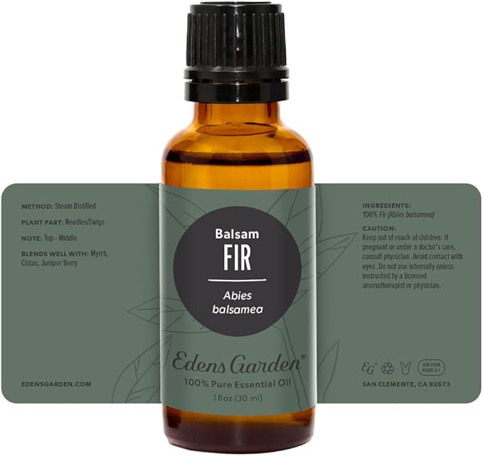 Edens Garden Fir- Balsam Essential Oil, 100% Pure Therapeutic Grade (Undiluted Natural/Homeopathic Aromatherapy Scented Essential Oil Singles) 30 ml