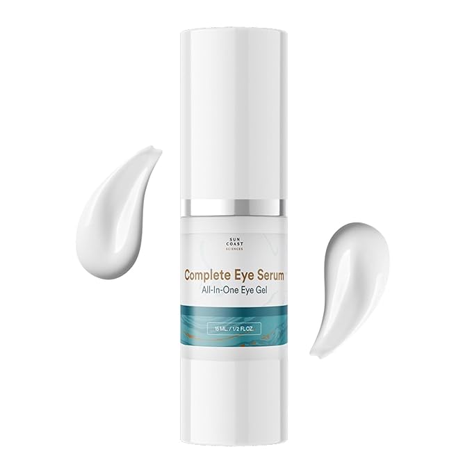 Sun Coast Sciences - Complete Eye Serum by Dr. Mark Rosenberg for Wrinkle Reduction, Dark Spot Fading, and Under-Eye Bags Treatment (Pack of 1)