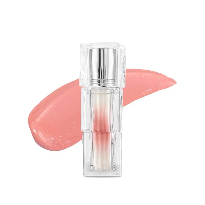 TIRTIR [*Mini Size Waterism Tinted Lip Gloss #25 Nutty Pink, 0.06 Fl Oz – Kiss Ready Lipgloss, 12H Long Lasting Non Sticky Natural Tinted Glow Korean Multiuse Cheek and Lip Tint for Women gift
