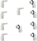 1/4" Inch Male Thread to Tube connector & 1/4" Stem elbow, NSF Certified by ESHIONG