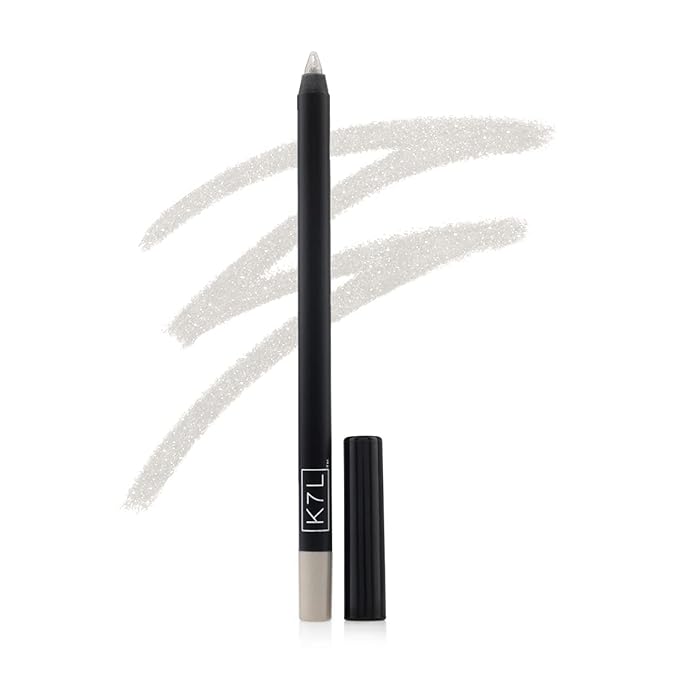 K7L Silver Shimmer Eyeliner Cosmetics - Waterproof Eyeliner Pencil - Disco