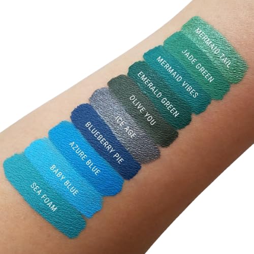 Aromi Teal Matte Liquid Lipstick - Turquoise, Blue Green Lip Color, Vegan and Cruelty-free Makeup, Waterproof, Long-lasting (Mermaid Vibes)
