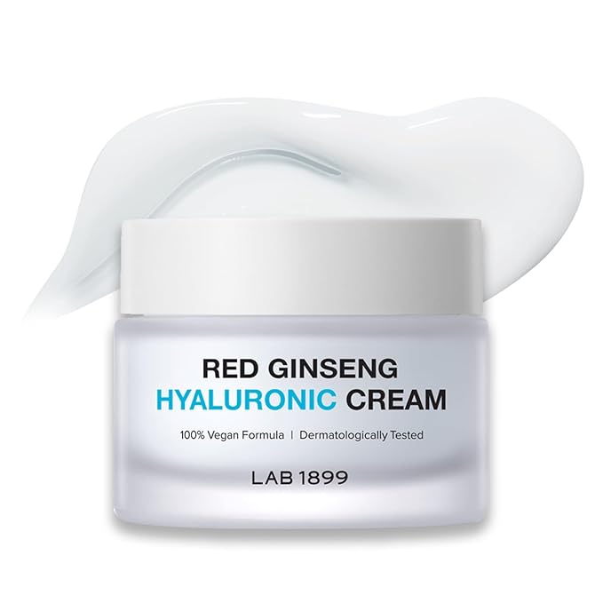 Donginbi LAB 1899 Red Ginseng Hyaluronic Cream - Deep Hydrating Cream for Dry Skin, Face Moisturizer with Hyaluronic Acid, Korean Red Ginseng, Korean Skin Care Gifts for Women, 1.69 floz