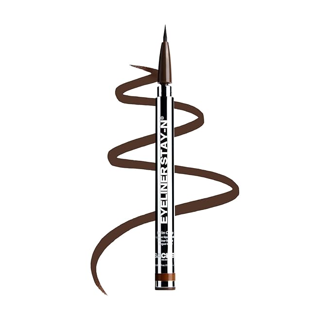 Sacheu Liquid Eyeliner STAY-N Long Wear Waterproof Eyeliner Pen with Ultra-Precise 360° Flexible Tip — Smudge-Proof Vegan & Cruelty-Free Eye Makeup, Eye’m Crisp