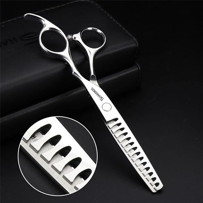 6/6.5 inch professional hair hairdresser hair thinning scissors hairdressing tools barber scissors (6-inch 2pc-B)