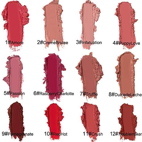 12 Colors Lips Staining Lip Oil, 2025 Upgrade Cream Texture Lipstick Long-Lasting Moisturizing Lip Oil, Waterproof Lipstick Creamy Lip Gloss Non-stick to Cup (#2, One Size)