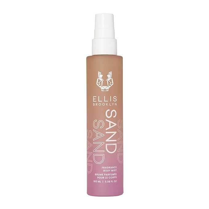 Ellis Brooklyn SAND Hair And Body Fragrance Mist - Gourmand Musk Perfume Mist with Italian Bergamot, Ginger Lily, & Vanilla Absolute, Vegan Perfume Made In The USA, 100ml 3.38 Fl Oz