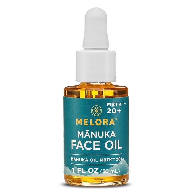 MELORA Manuka Face Oil (1 Oz) - Manuka Skin Care Facial Oil Serum for Dry or Sensitive Skin – Anti-Aging Oil for Face for Women & Men