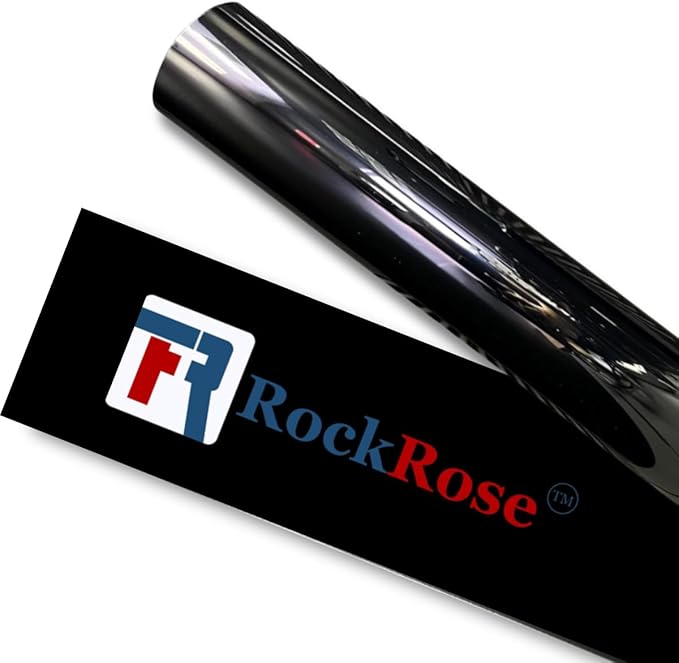 RockRose 20% Nano Ceramic Car Window Tint 12 in x 100FT 2PLY Privacy Film Heat Block, 99% UVR, and 85% IRR Block for Auto or Home Strong Adhesive, Easy Shrink, Plotter Friendly - Charcoal